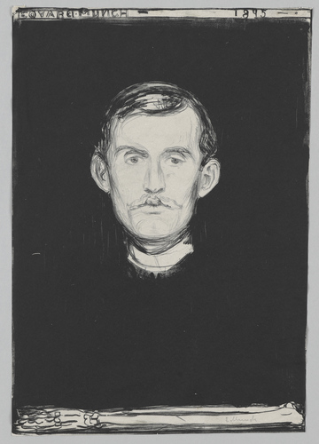 Edvard Munch self portrait