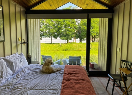 A cabin at Hutton Brickyards