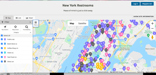 NY Restrooms Map