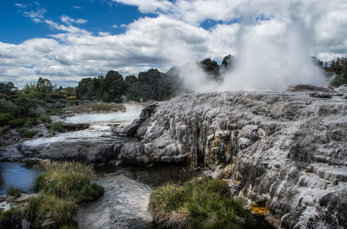Te Puia in Rotorua, New Zealand